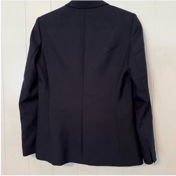 Sandro Blazer Sports Coat Suit Jacket Navy Blue Mirrored Buttons 38 - Picture 5 of 9